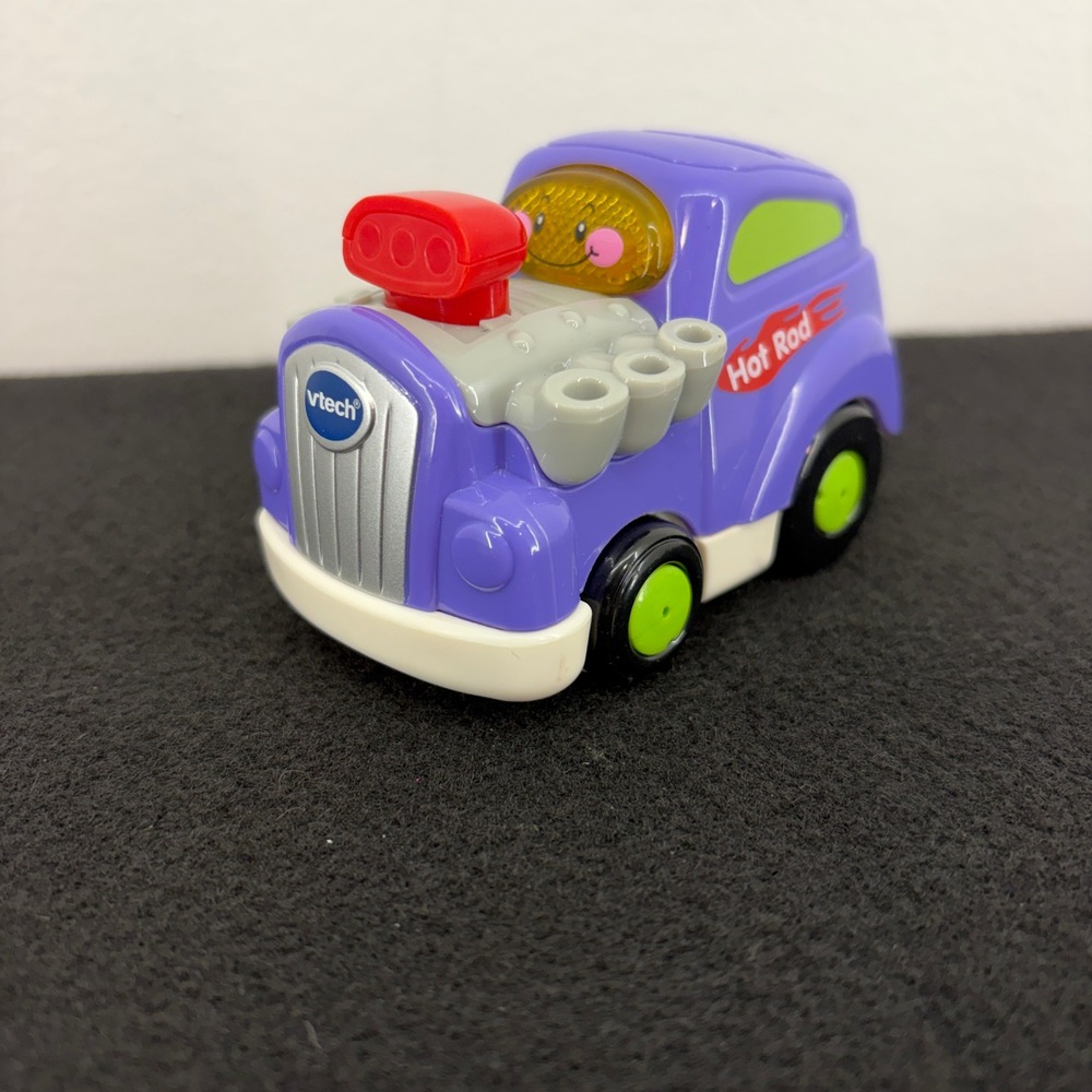 VTech Go‎ Go Smart Wheels Purple Hot Rod Car Howie Sound Lights Tested Works